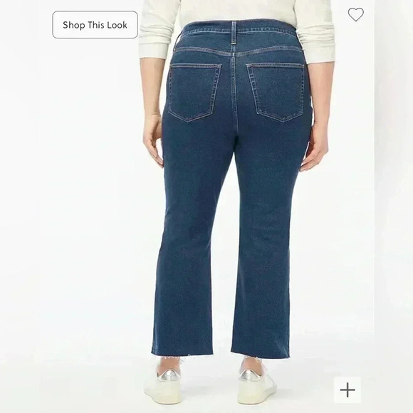 JCREW Tall high-rise flare crop jean with button fly in all-day stretch - NWT - Picture 11 of 14